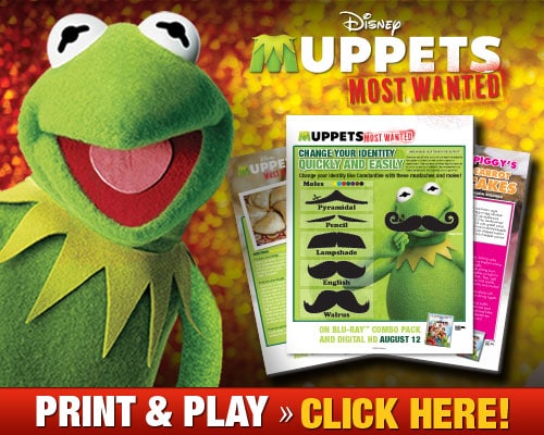 New Muppets Most Wanted Activity Sheets and Clips Available