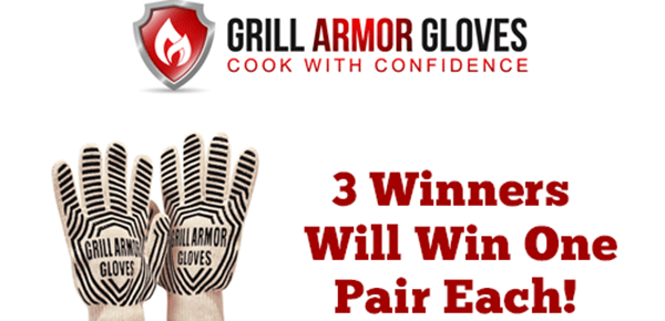 Enter to win Grill Armor Gloves #Giveaway ends 4/6