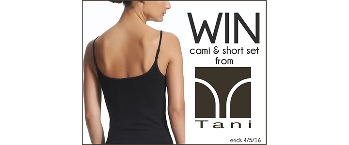 Enter to Win the Tani USA Giveaway