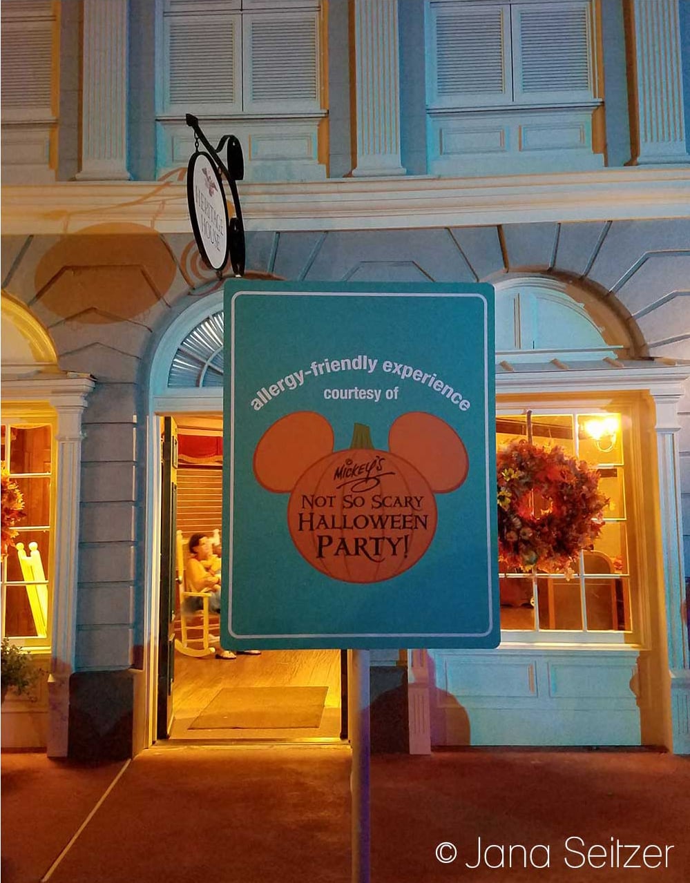 How to Have an Allergy-Friendly Treats at Mickey's Not-So-Scary Halloween Party - allergy-friendly sign