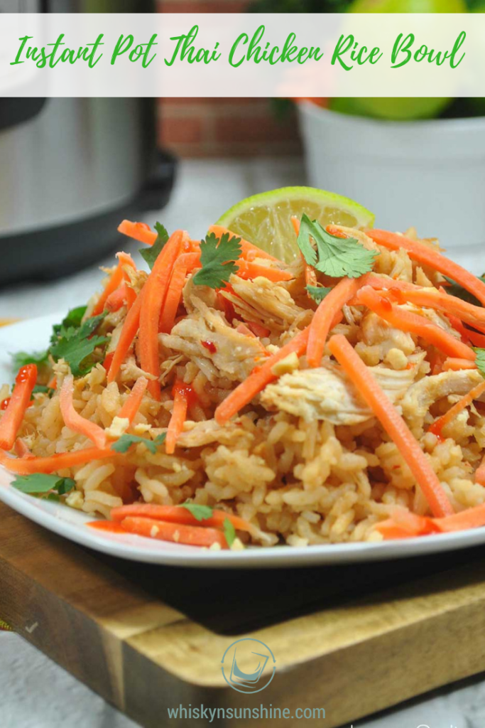 Instant Pot Thai Chicken Rice Bowl 