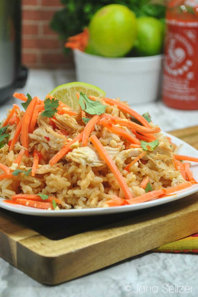 Instant Pot Thai Chicken Rice Bowl 