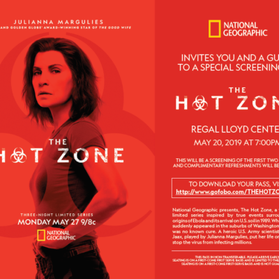 THE HOT ZONE Screening in Portland 5/20