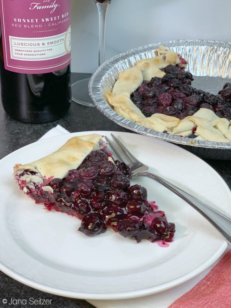 Grilled Blueberry Pie