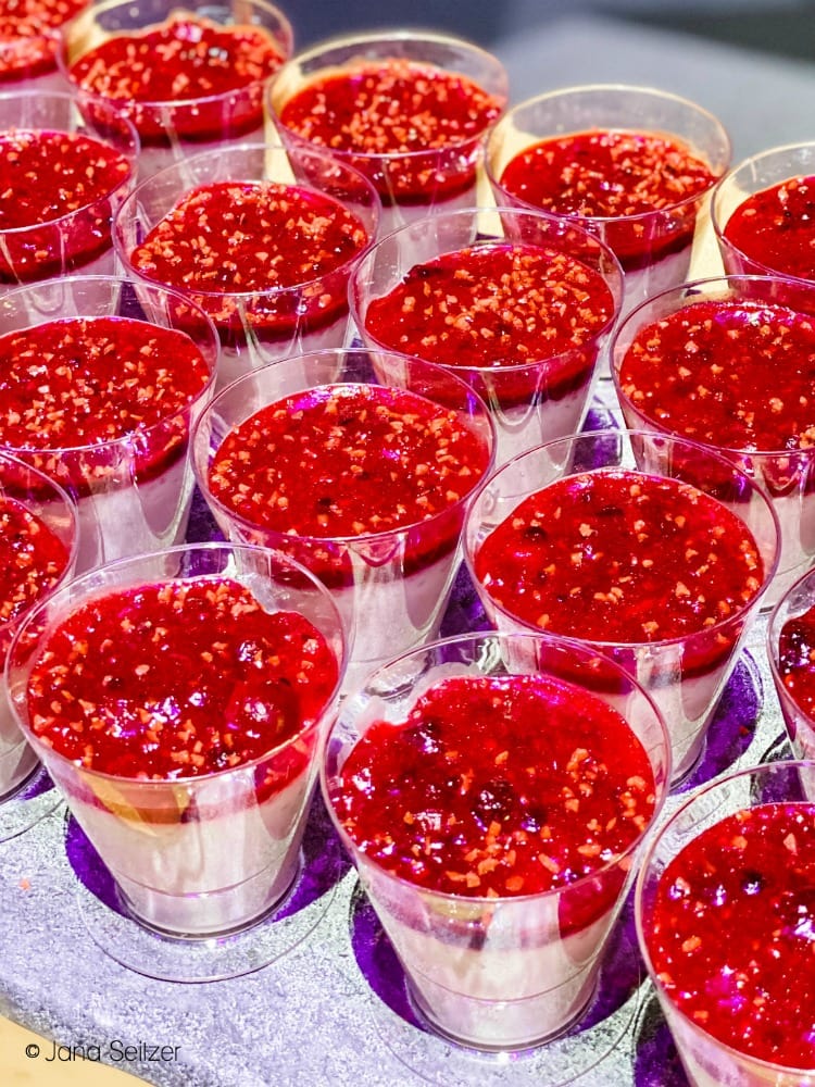 Raspberry-Lychee-Rose Custard disneyland food and wine festival