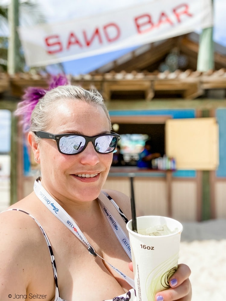 sand bar selfie disney castaway cay