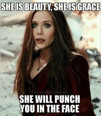 scarlet witch punch meme