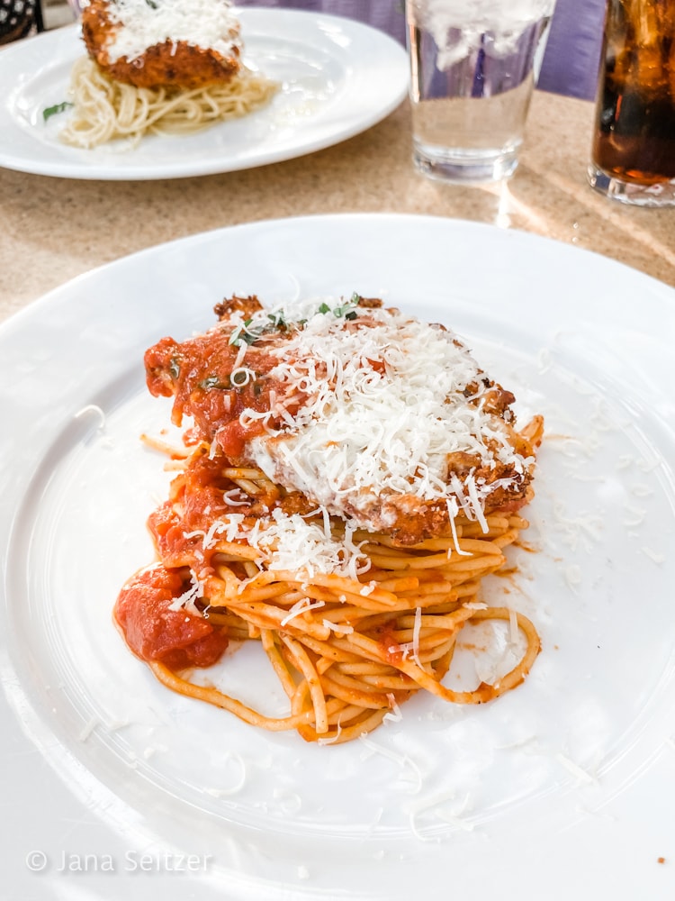 Chicken Parmesan Oogie Boogie Bash Dining at Wine Country Trattoria